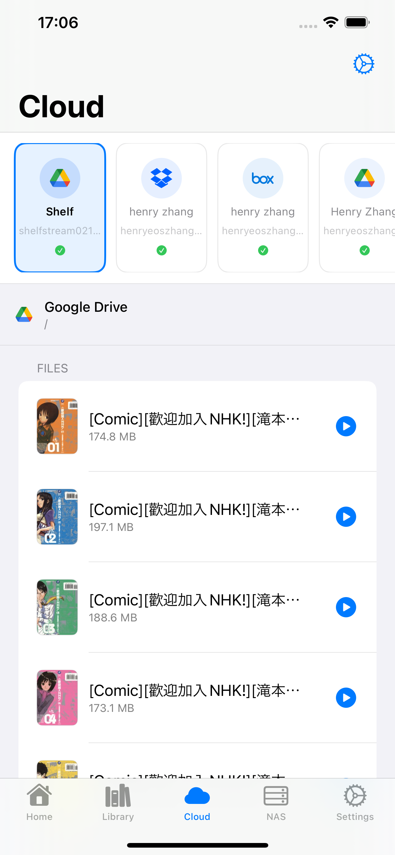 ShelfStream cloud integration - Google Drive and Dropbox connection